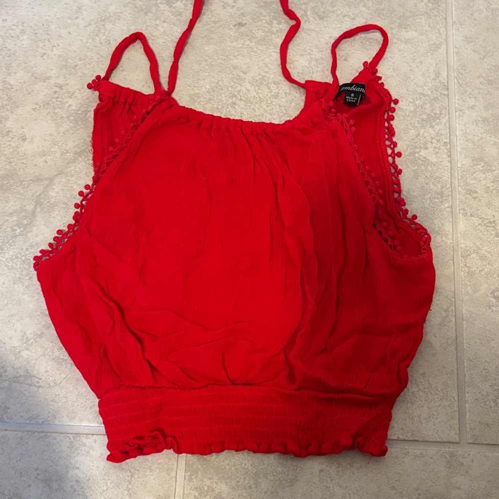Red Camisole Top